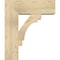 Ekena Millwork Merced Block Rough Sawn Bracket w/ Offset Brace, Douglas Fir, 8"W x 22"D x 26"H BKT0806X22X26MRC05RDF - alternate 3